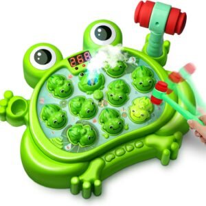 Interactive Whack-A-Frog Game – 5 Modes, Music & Lights