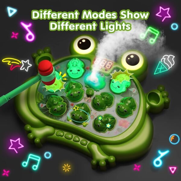 Interactive Whack-A-Frog Game – 5 Modes, Music & Lights - Image 3
