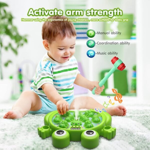 Interactive Whack-A-Frog Game – 5 Modes, Music & Lights - Image 4