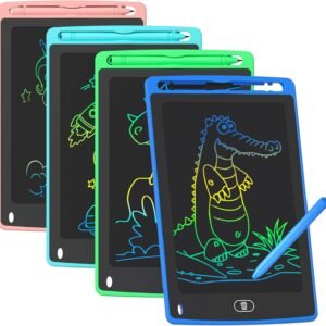 4-Pack LCD Drawing Tablets for Kids – Colorful & Educational